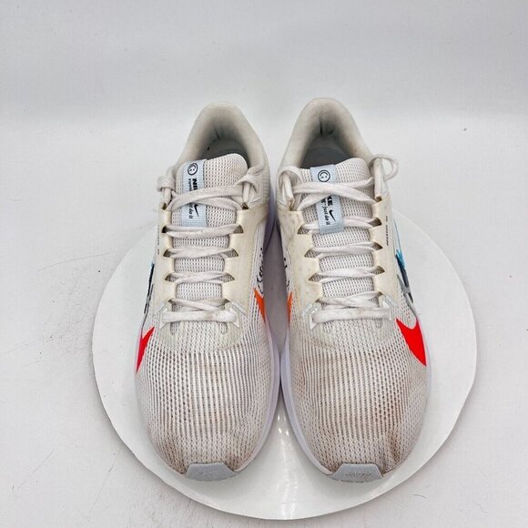 Nike Air Zoom Pegasus 40 Men Sz 12 FB7179-100 White MultiColor Grey Running Shoe - Picture 3 of 12
